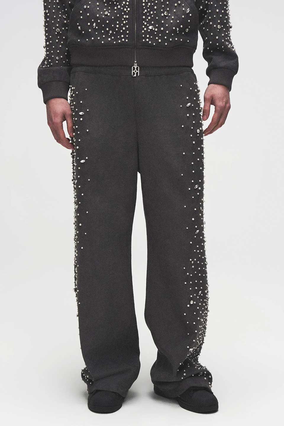 Cashew Flower Texturepearl Sweat Pants
