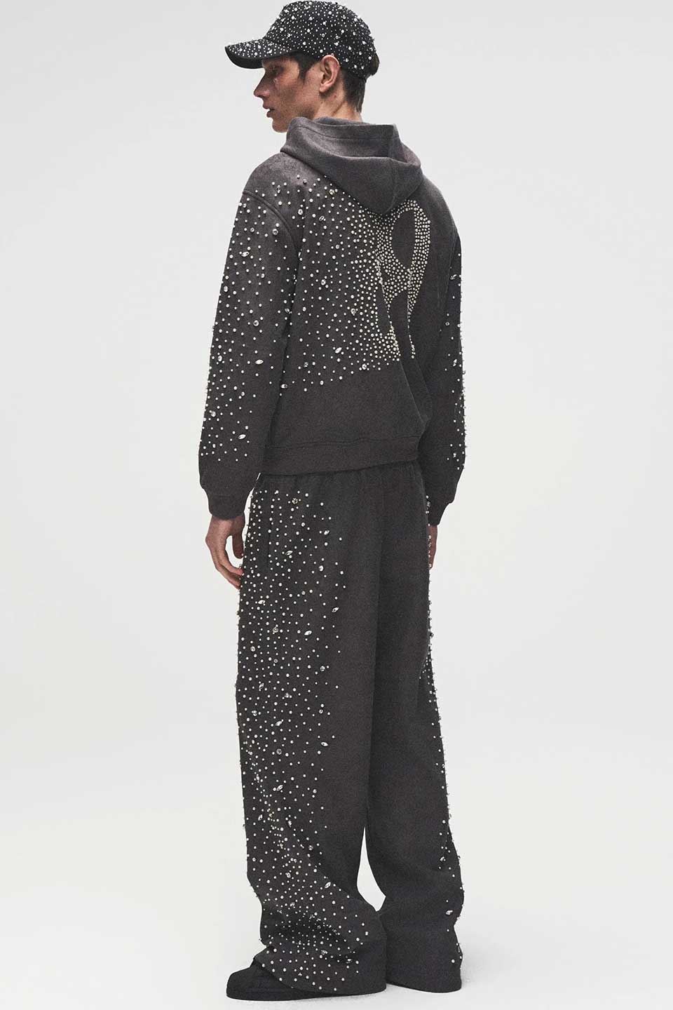 Cashew Flower Texturepearl Sweat Pants