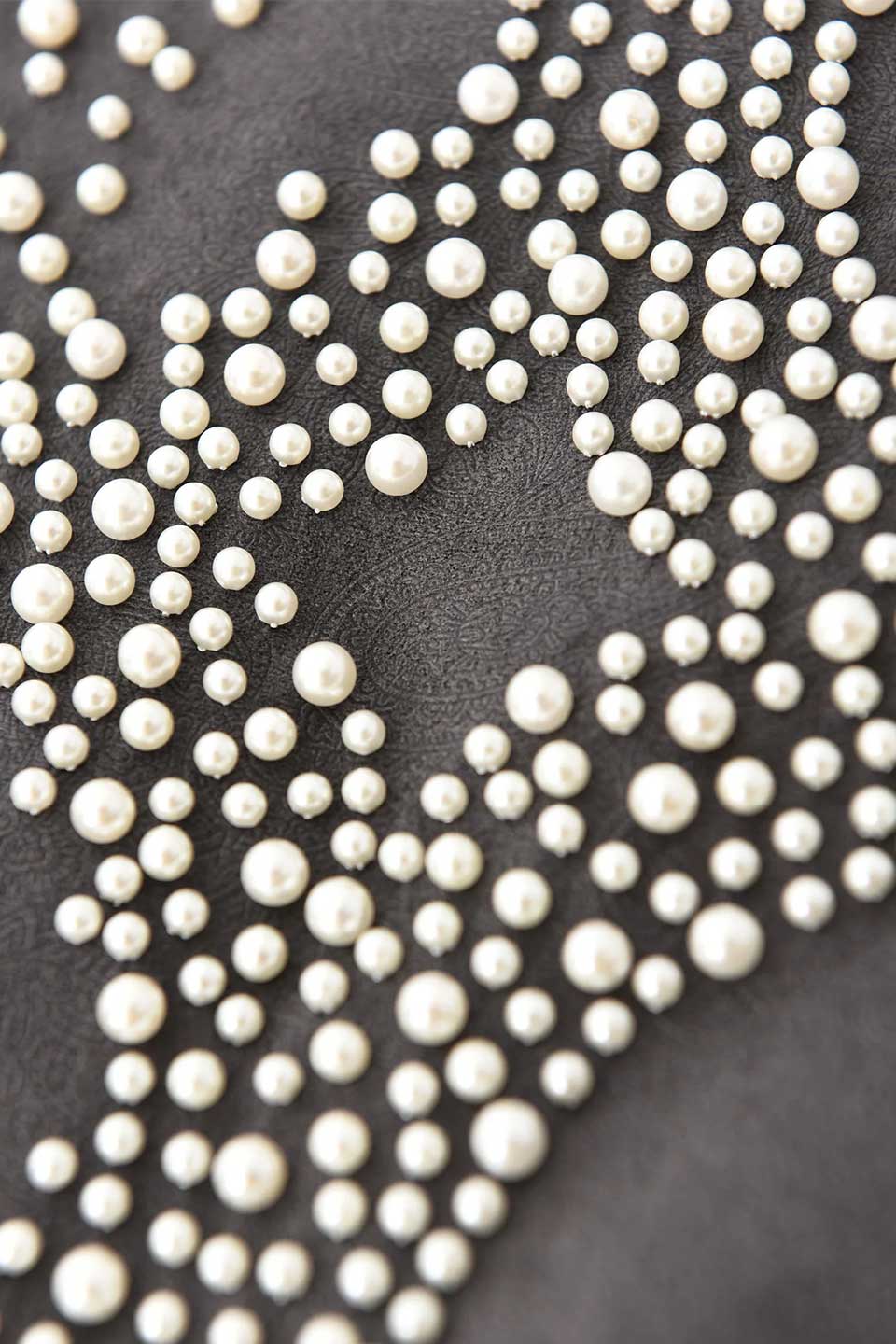 Cashew Flower Texturepearl Zipper Hoodie