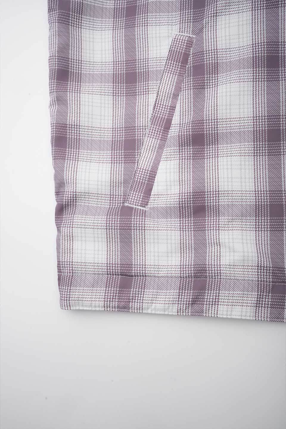 Checkered Nylon Anorak