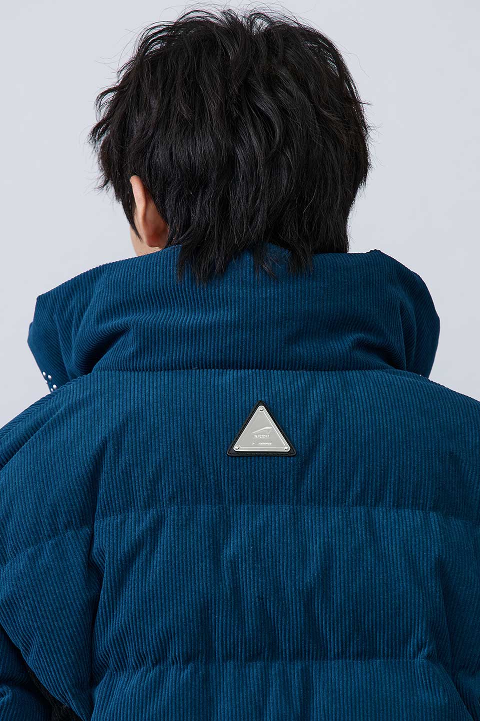 Corduroy Patchwork Down Jacket