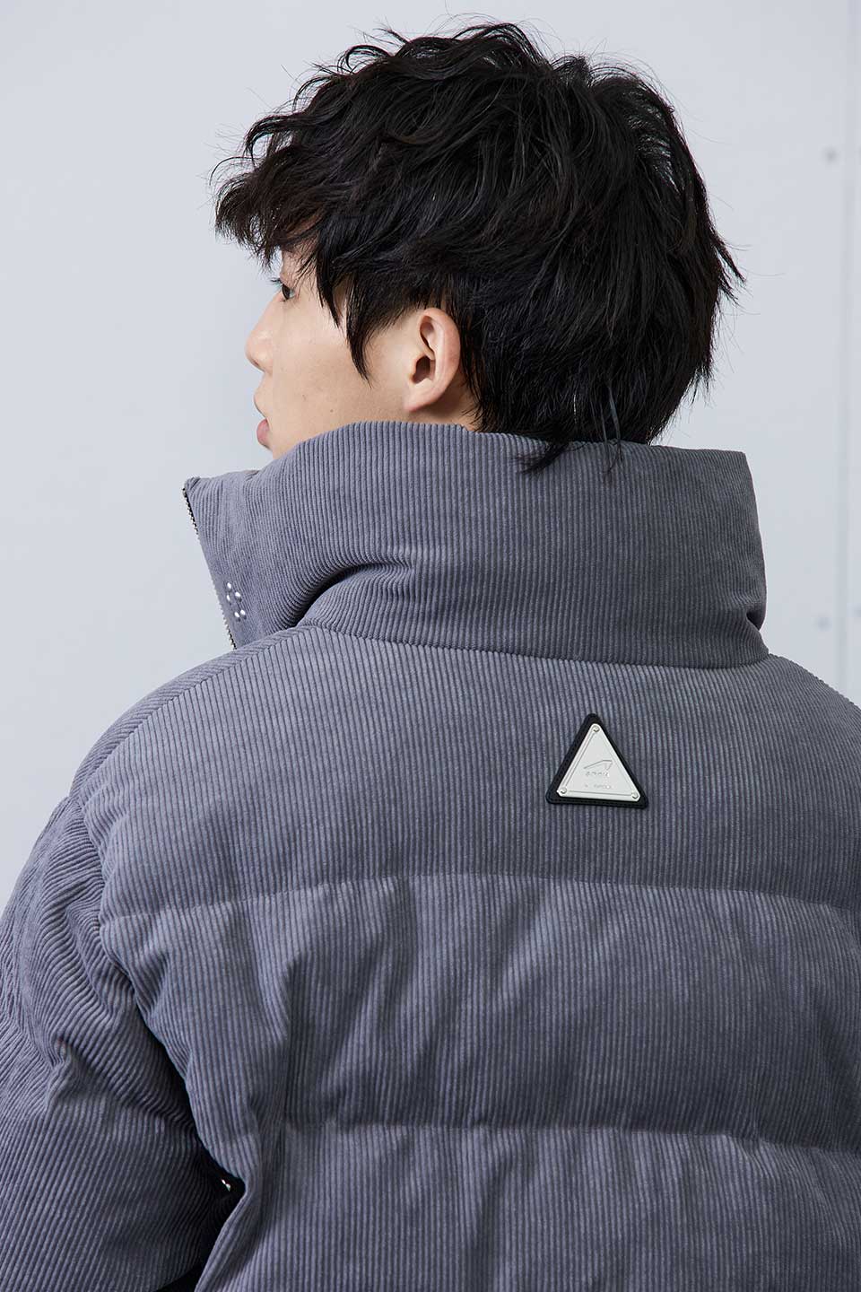 Corduroy Patchwork Down Jacket