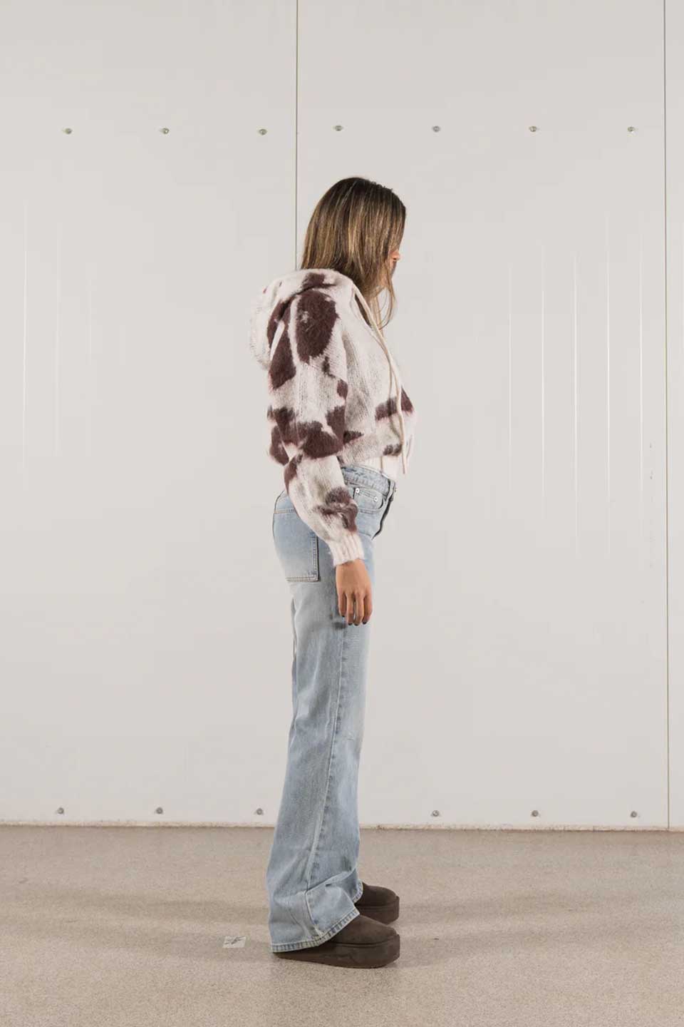 Cowhide Mohair Hoodie