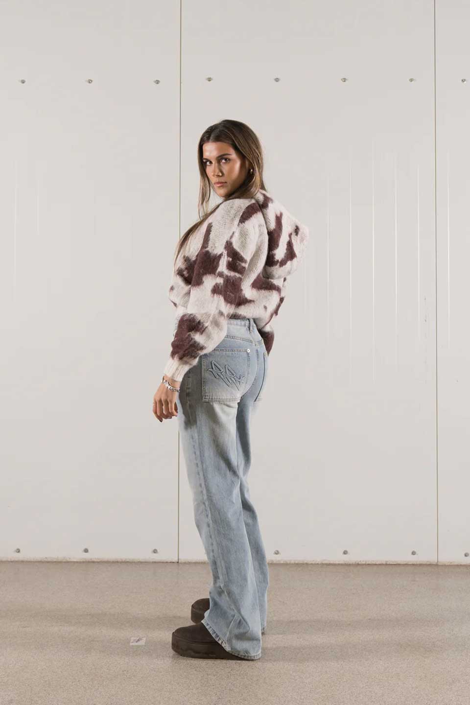 Cowhide Mohair Hoodie