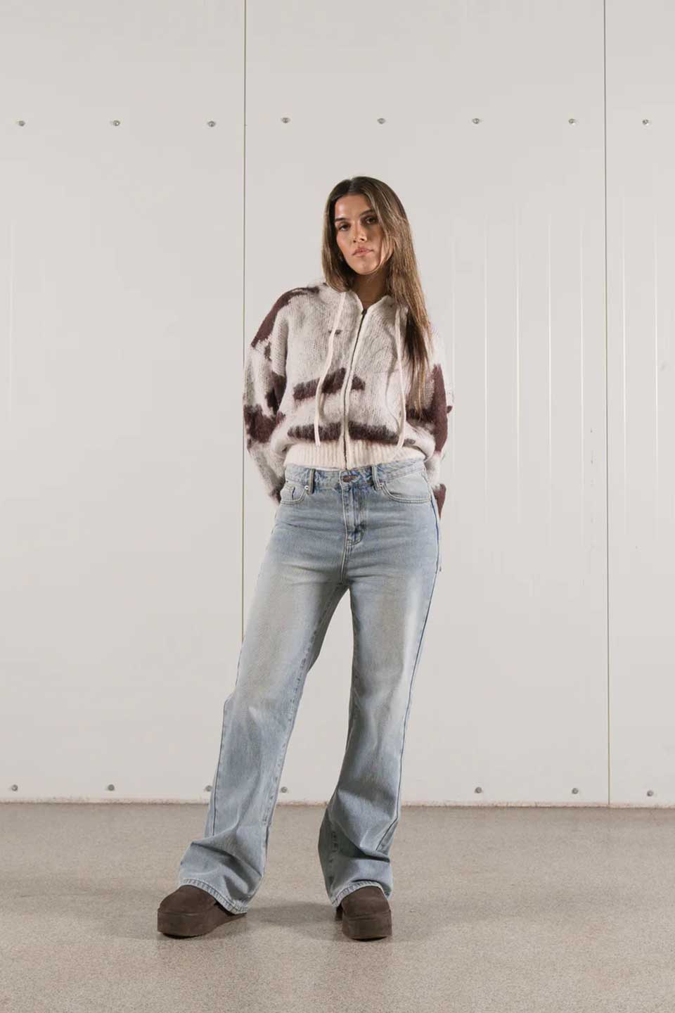 Cowhide Mohair Hoodie