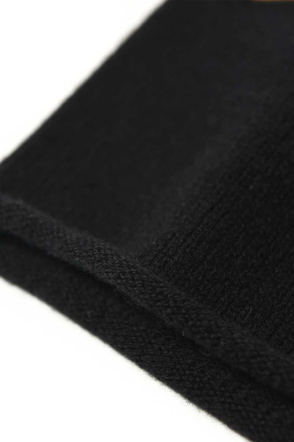 Cross- Patch Leather Beanie