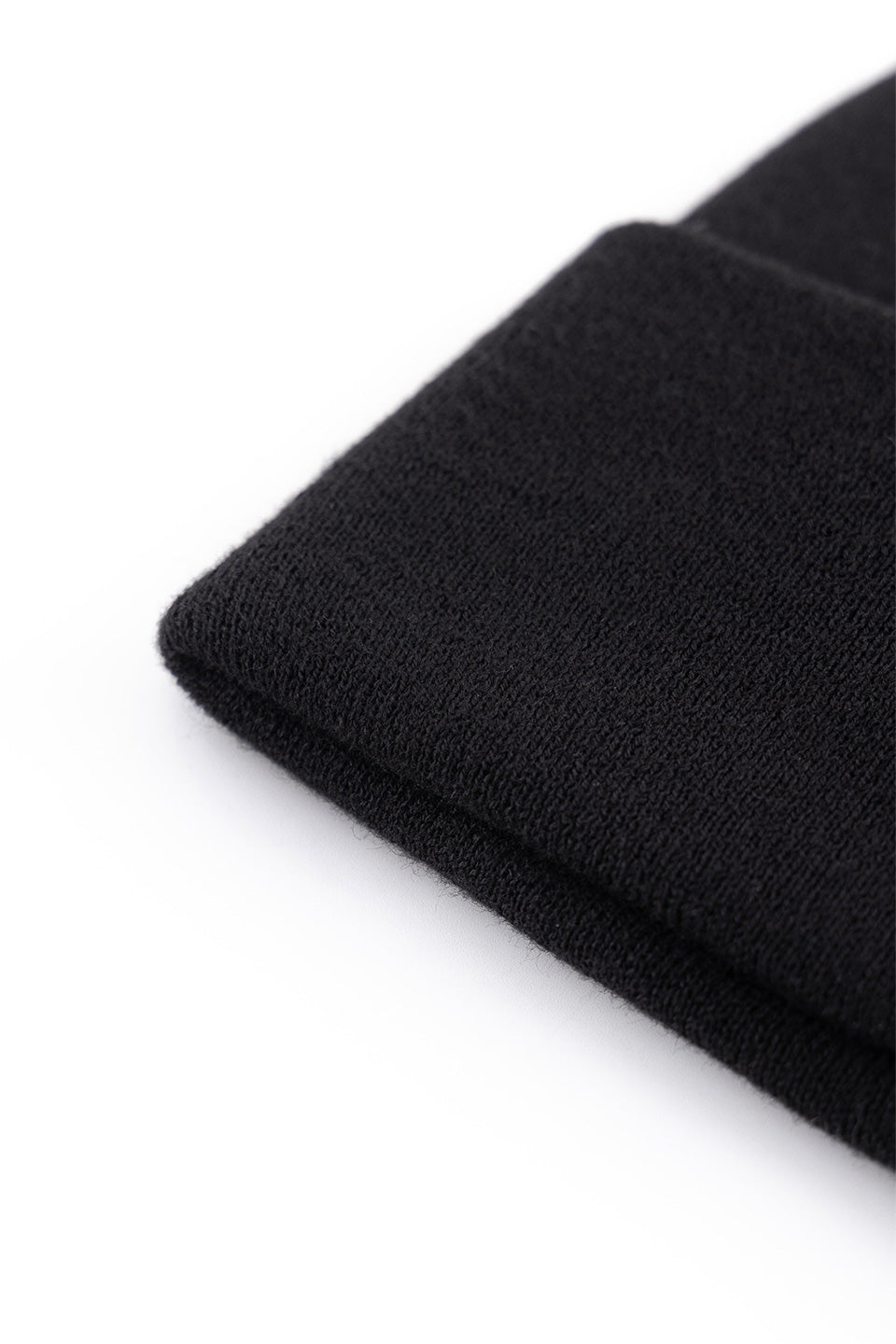 Cross Leather Patch Beanie
