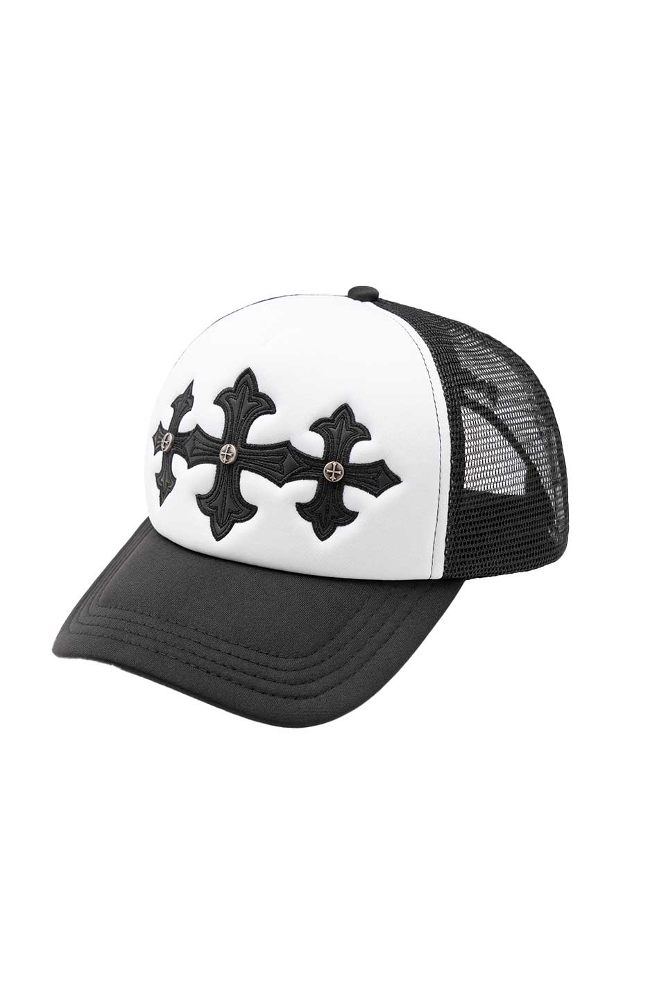 【決済専用】Cross Leather Patch Mesh Cap