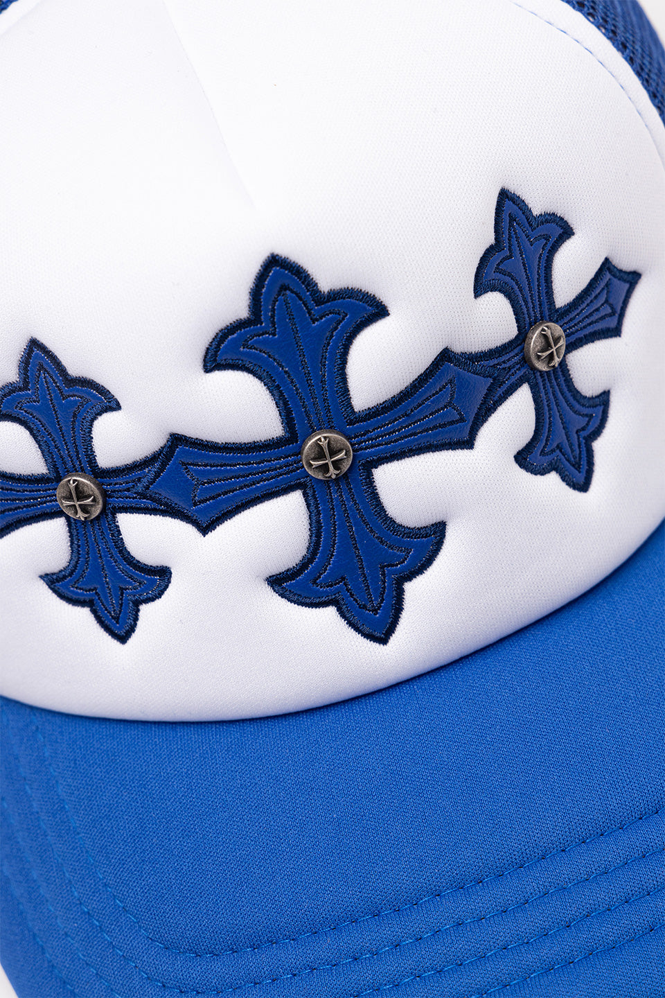 【予約商品】Cross Leather Patch Mesh Cap【10月中旬~下旬お届け】
