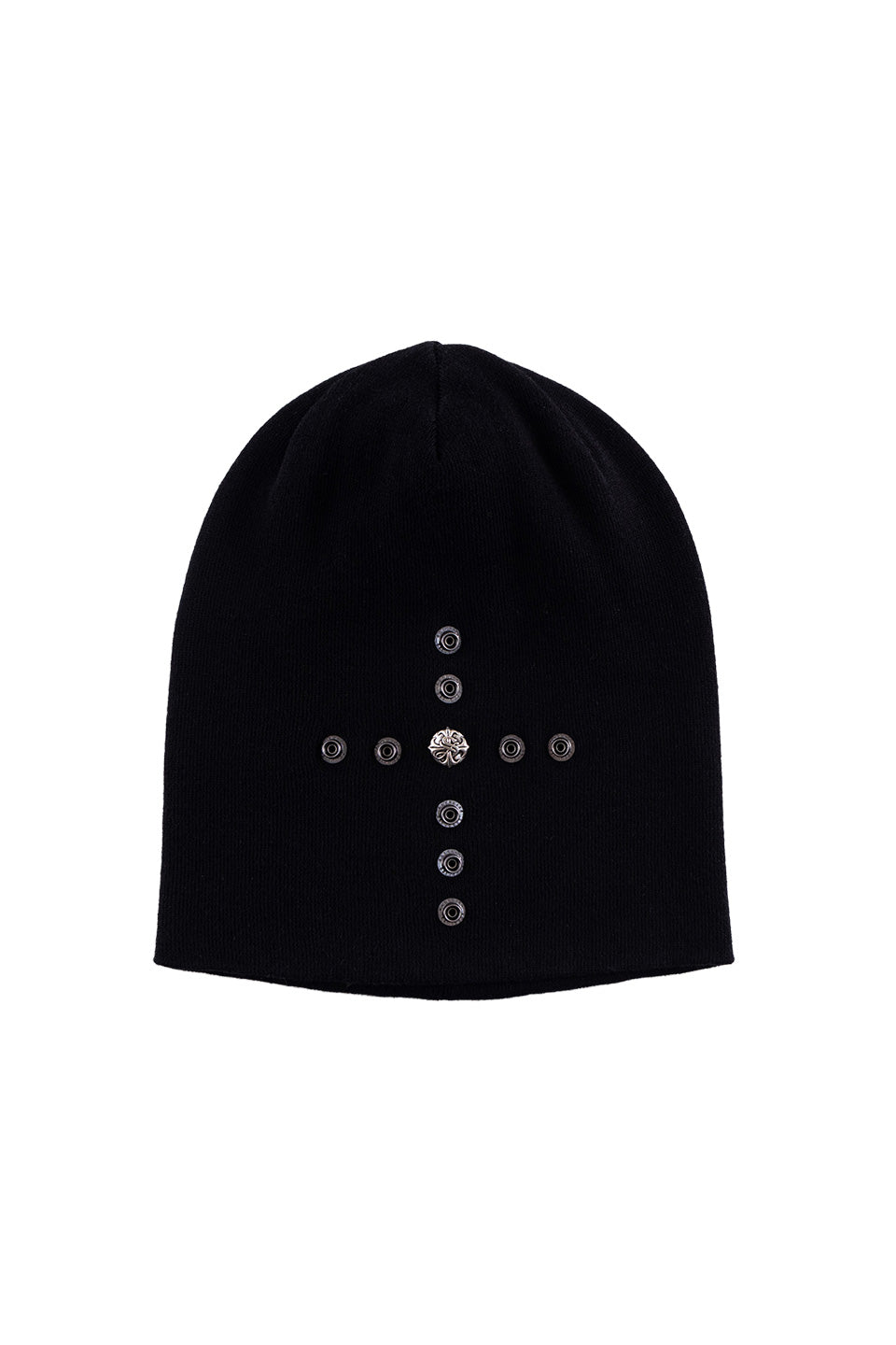 Cross Studs Long Beanie
