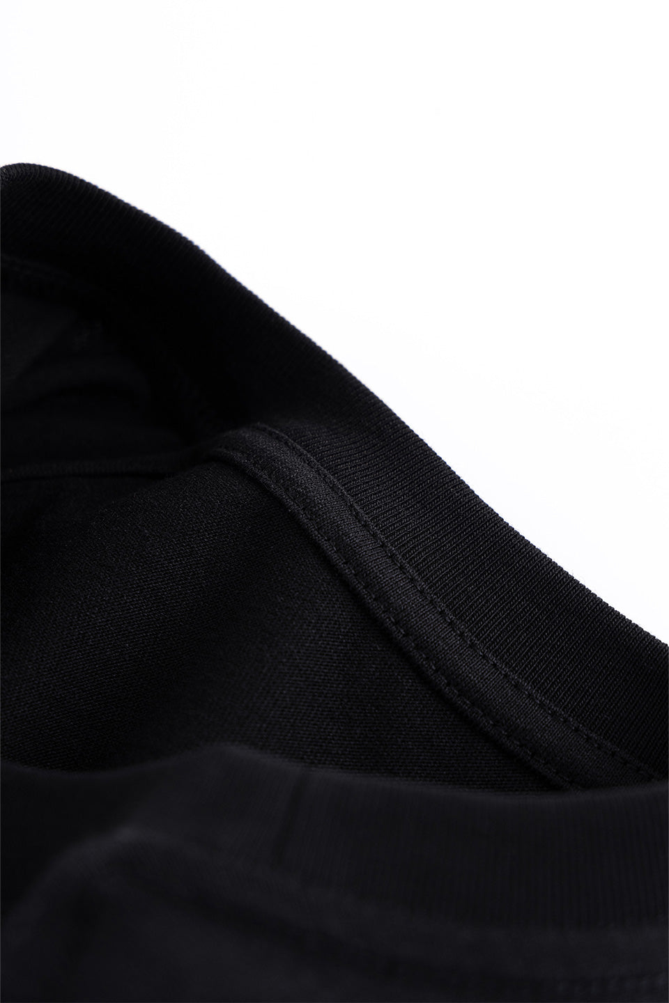 Cross Tee Black & Crystal (Slim Silhouette)