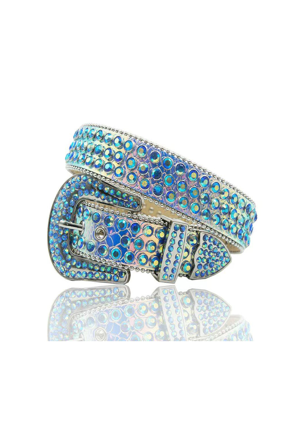 Crystal Snake Skin Belt