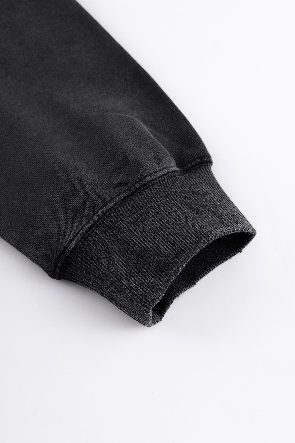 Skull Leather Patch Zip Hoodie