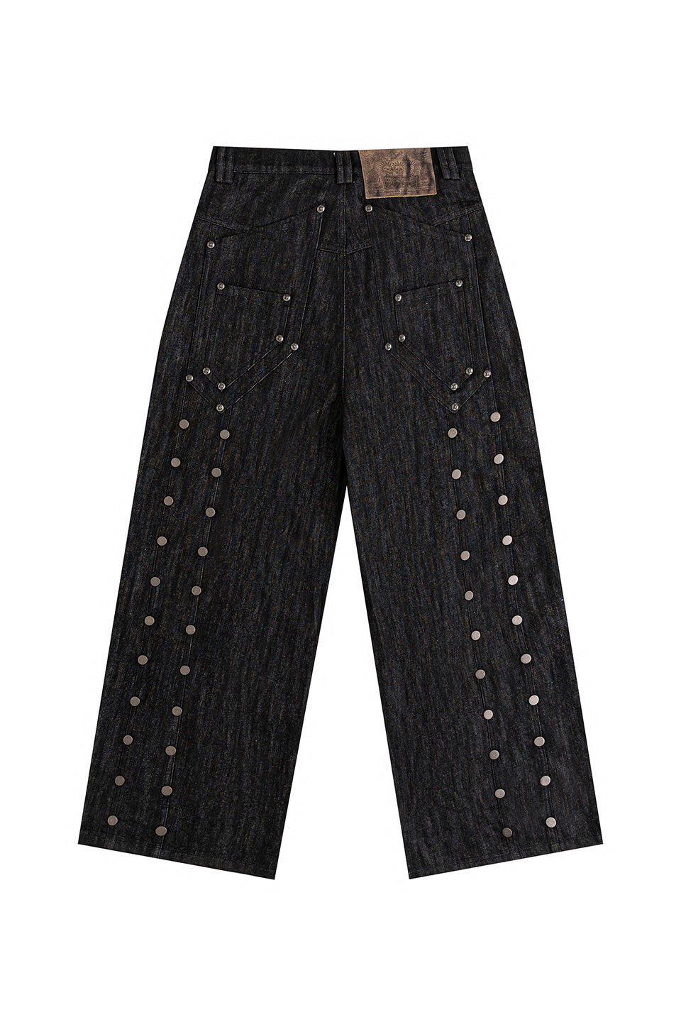 Devlin Distressed Baggy Denims With Studs