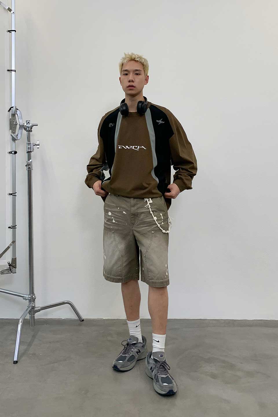 Distressed Logger Cargo Shorts