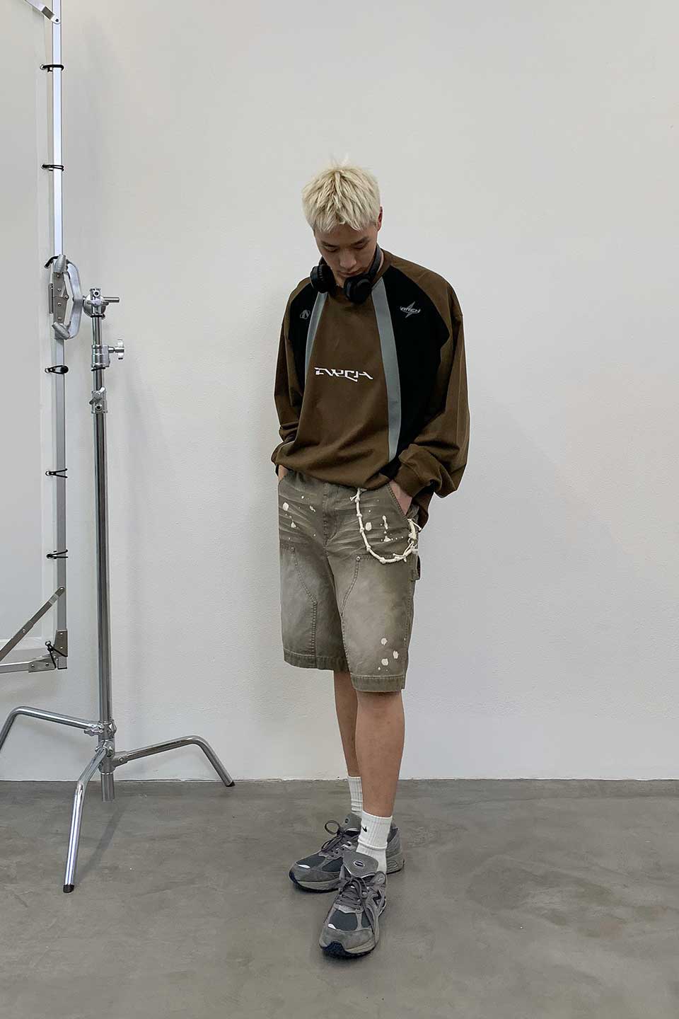 Distressed Logger Cargo Shorts