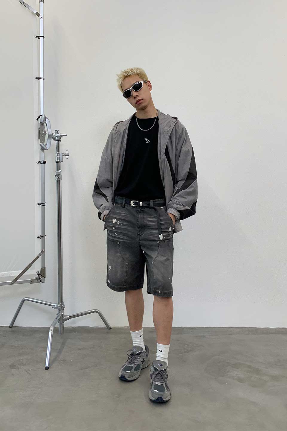 Distressed Logger Cargo Shorts