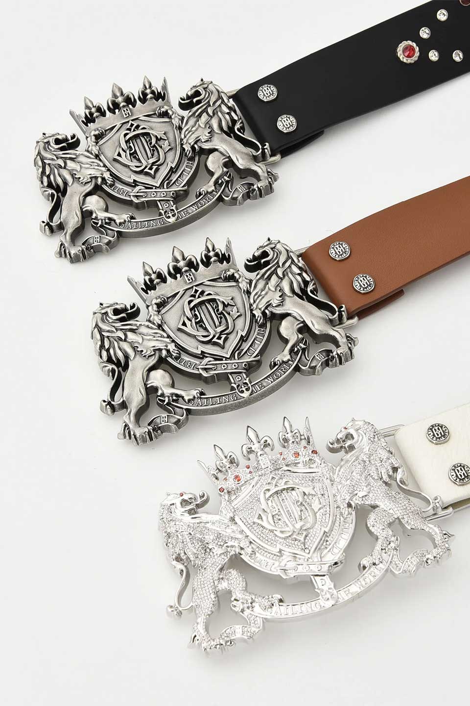 Double-Lion Gemstone Belt