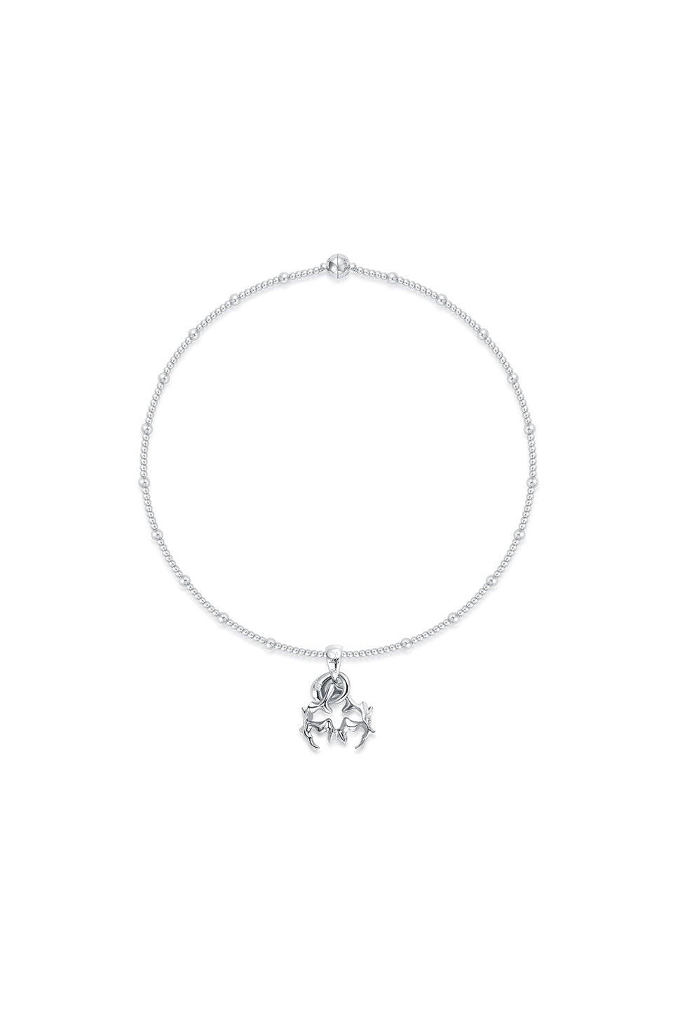 Dragon Bone Keel Irregular Magnetic Clasp Steel Bead Necklace