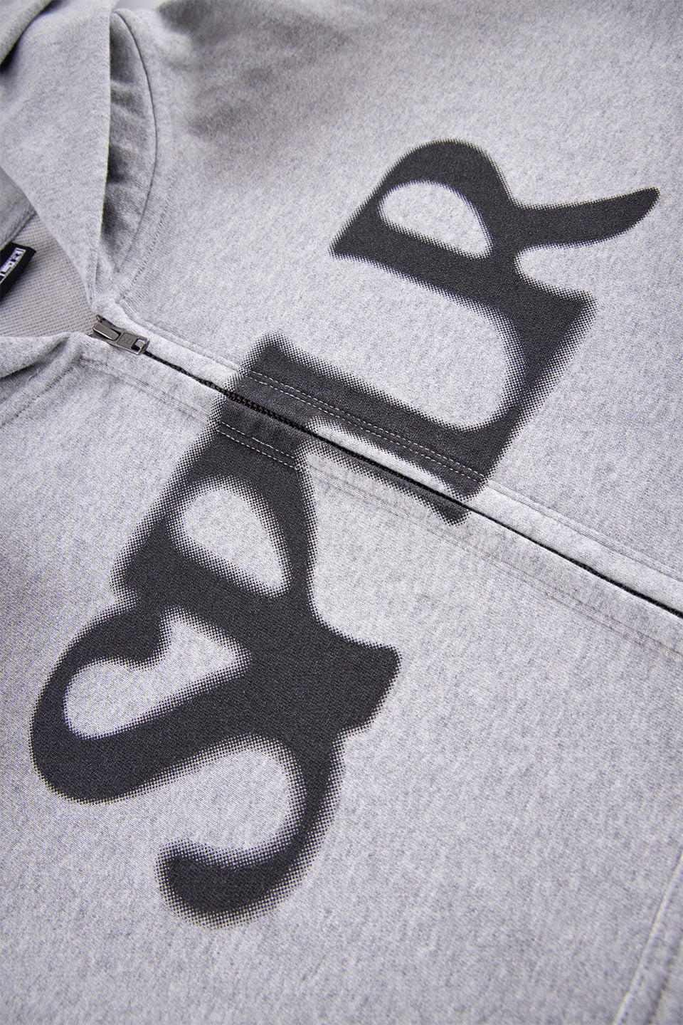 Dust Spray Dyed Zip Hoodie