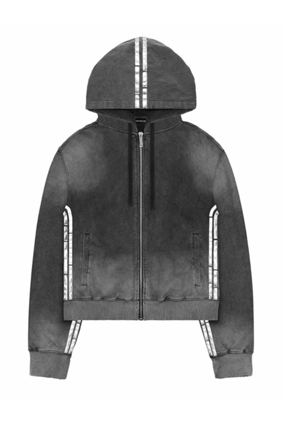 Faded Metallic Track Hoodie