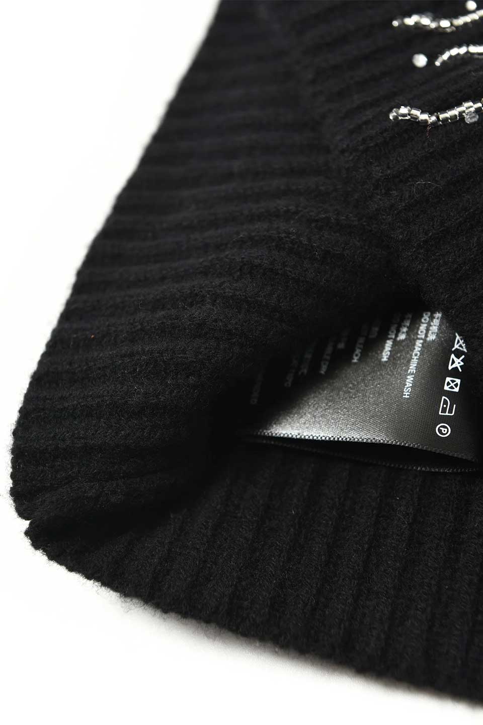 Firework Embroidered Beaded Beanie