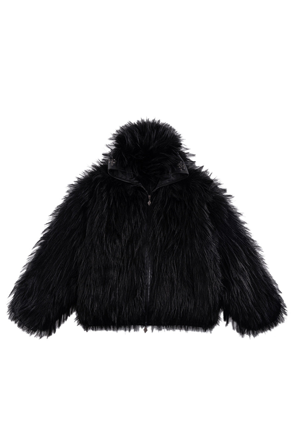 Full-Zip Faux Fur Jacket