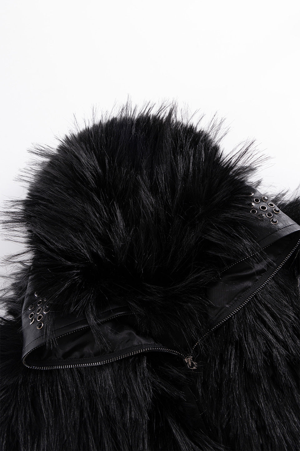 Full-Zip Faux Fur Jacket