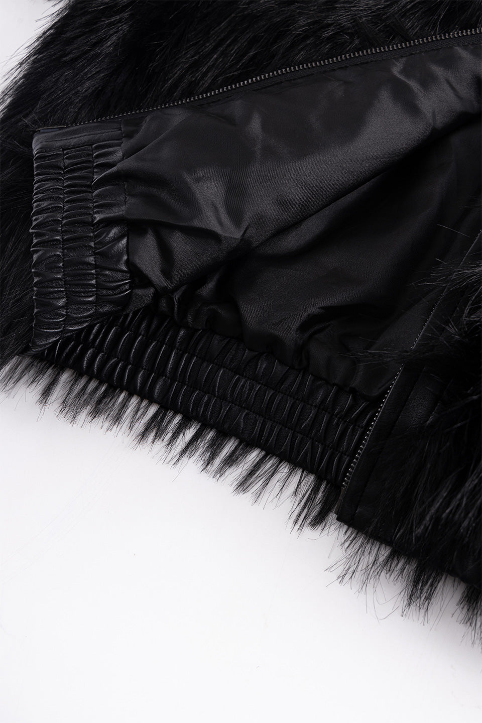 Full-Zip Faux Fur Jacket