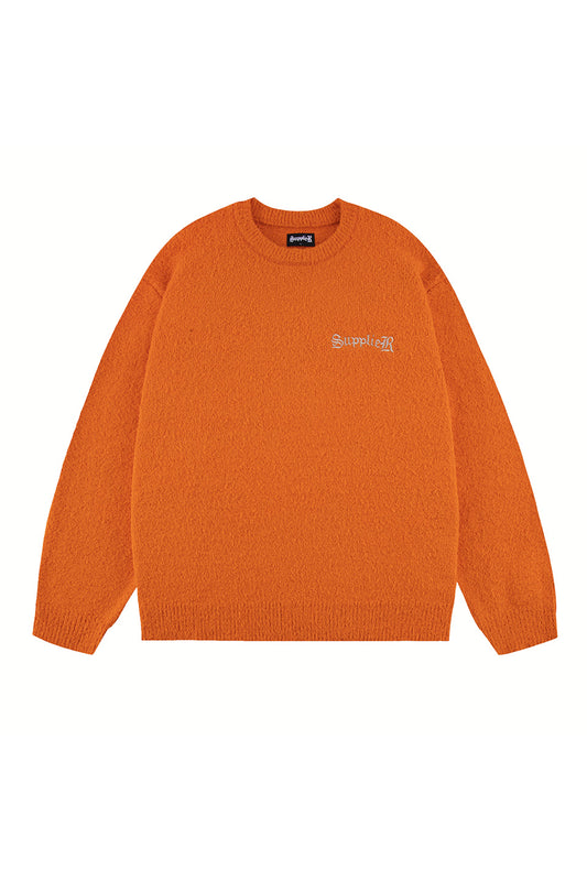 Glitter Cross Shaggy Knit