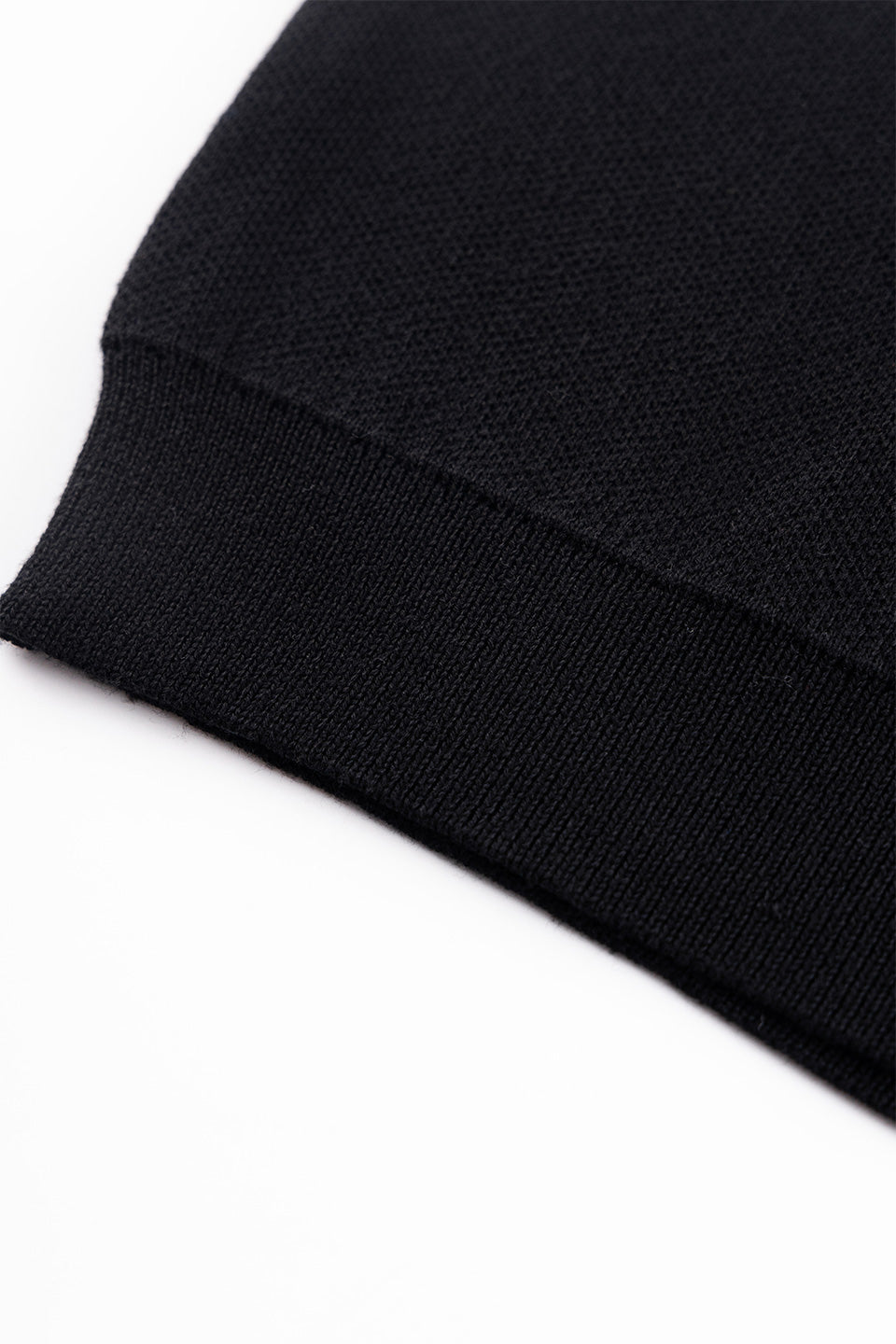 Glitter Stripe Zip Knit Polo