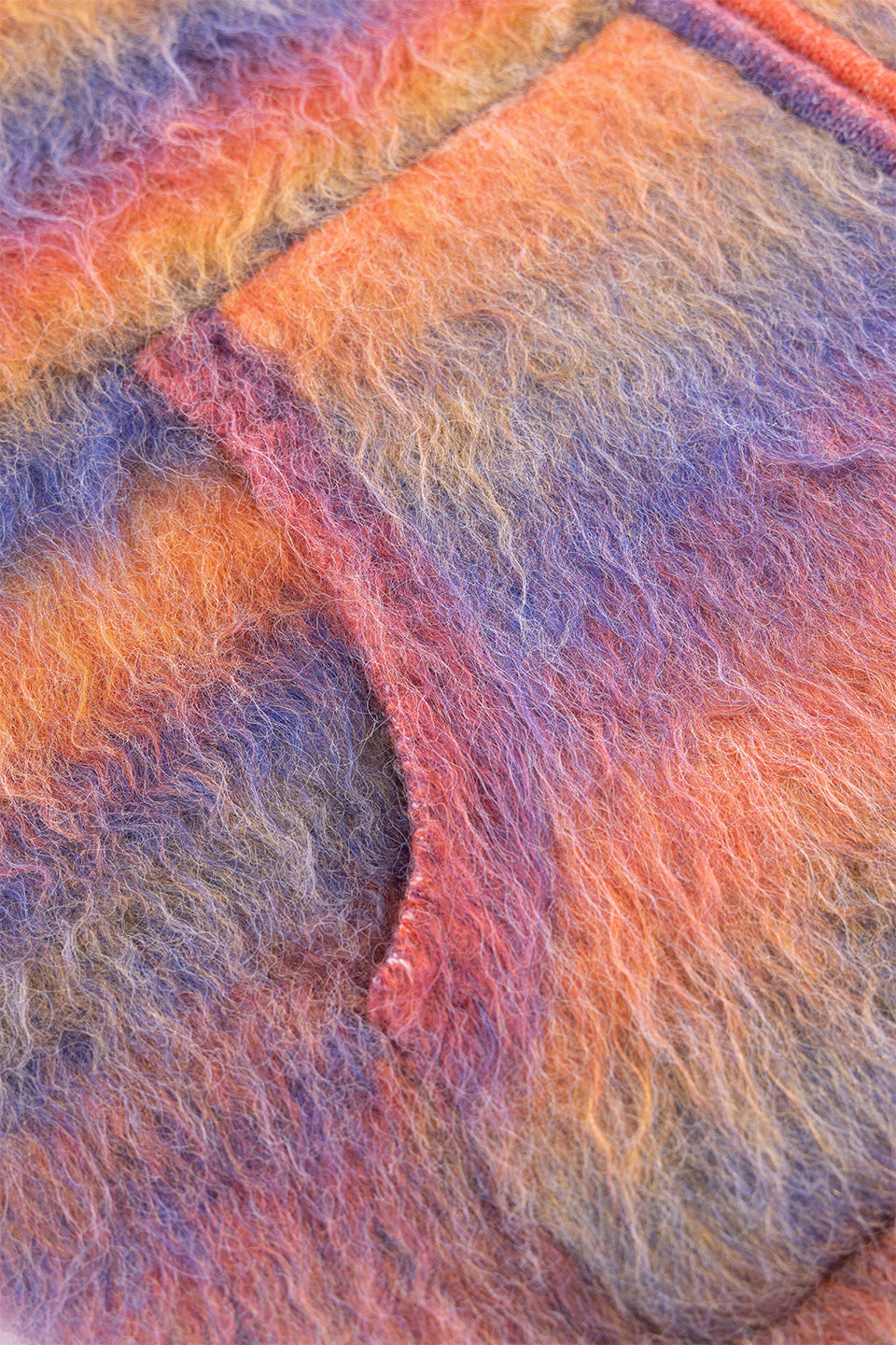 Gradation Mohair Zip Knit