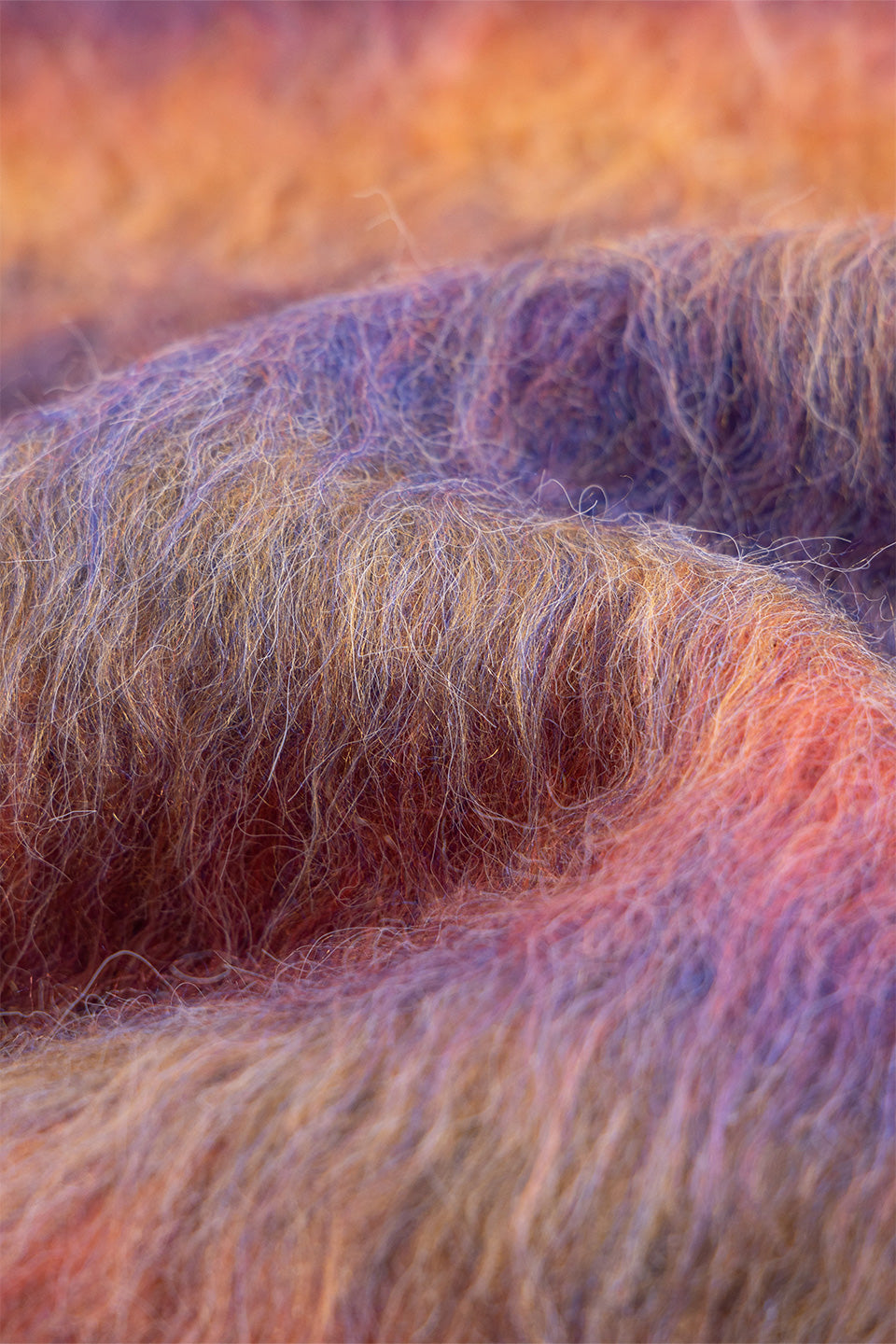 Gradation Mohair Zip Knit