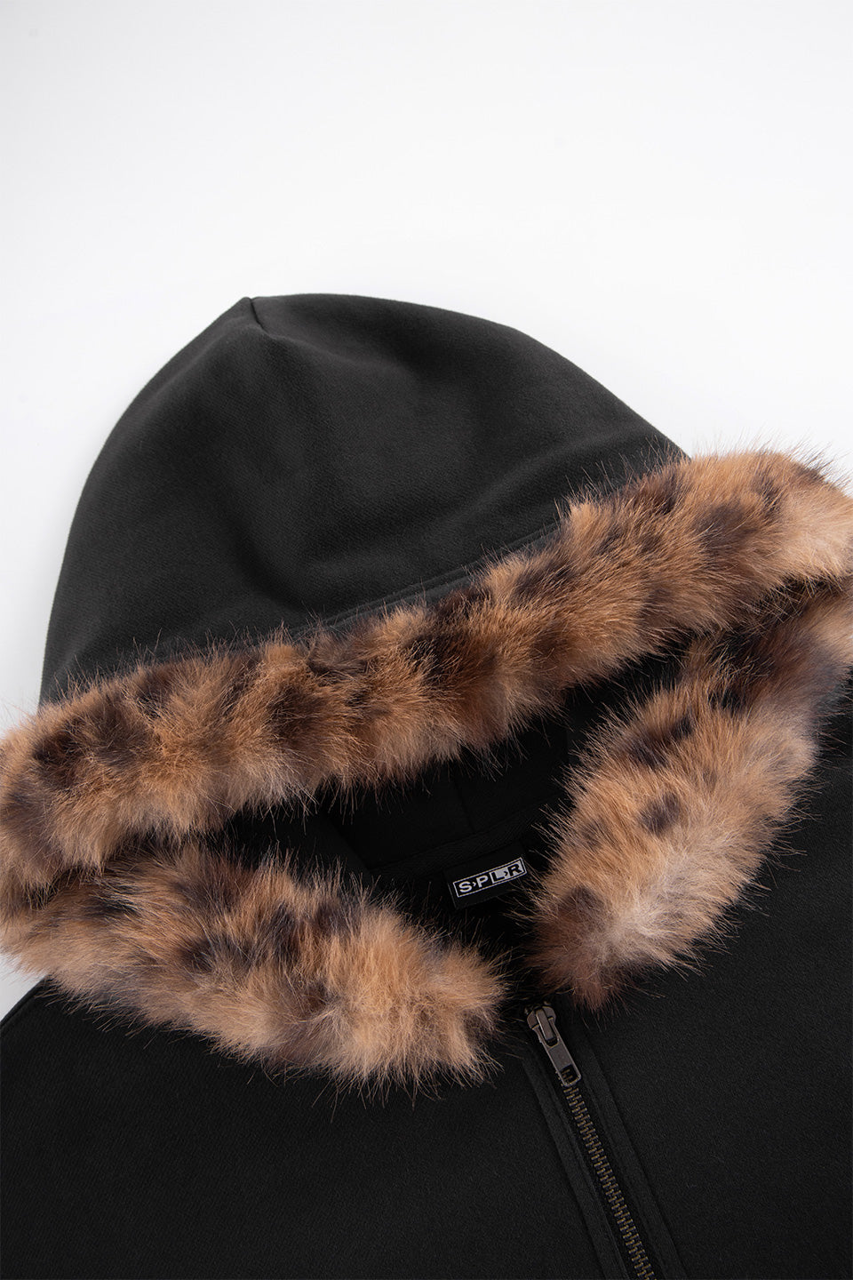 Leopoard Fur Zip Hoodie