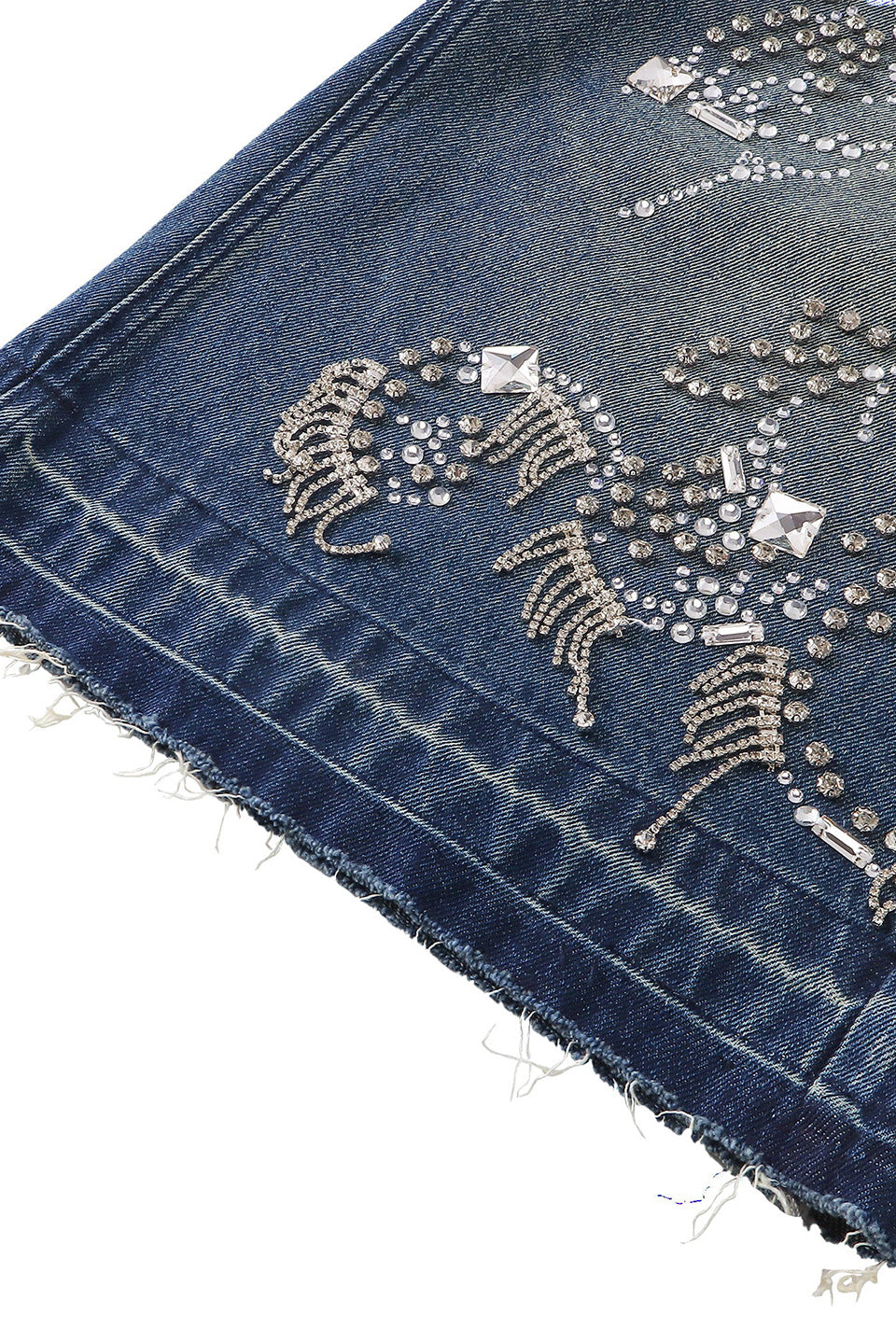 Luminous Dawn Rhinestone Cropped Jeans