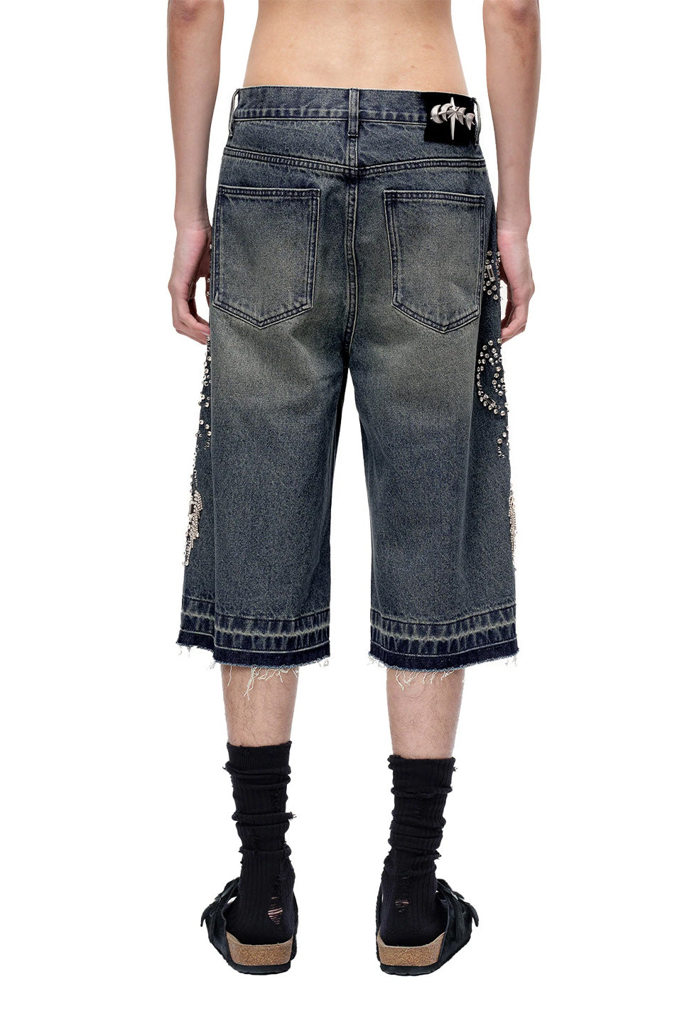 Luminous Dawn Rhinestone Cropped Jeans