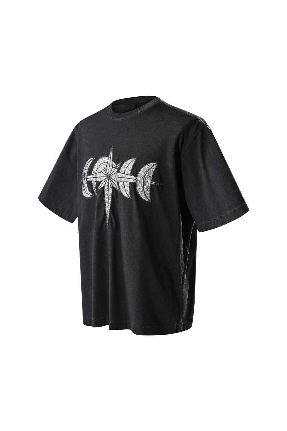 Luminous Night Leather Patch Tee