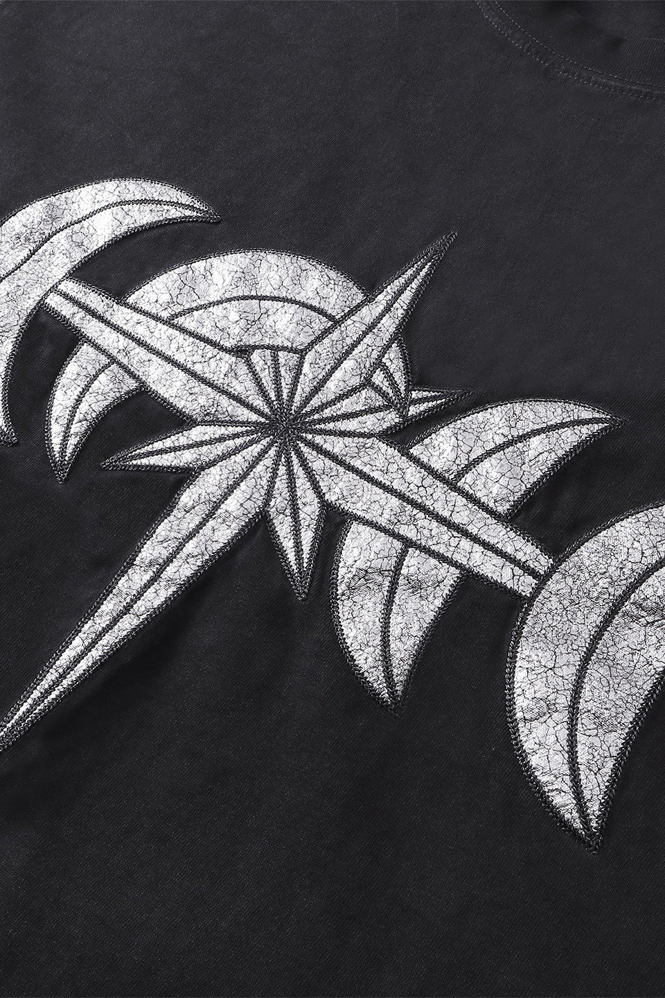 Luminous Night Leather Patch Tee