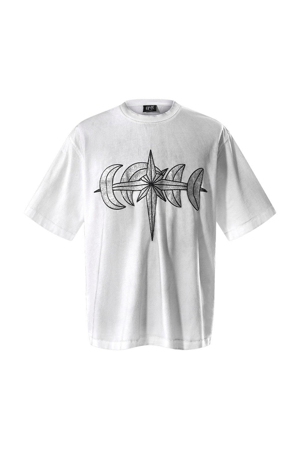 Luminous Night Leather Patch Tee