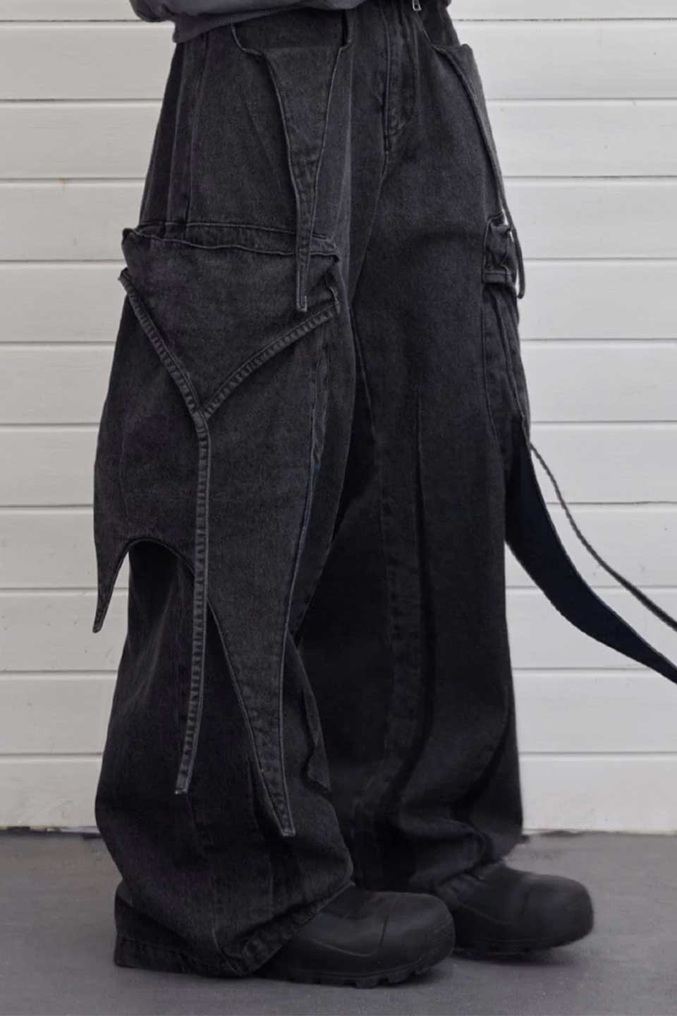 Multi-Layered Deconstructed Cargo Jeans