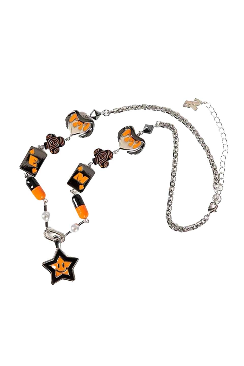 Orange One Star Necklace / Maison Emerald