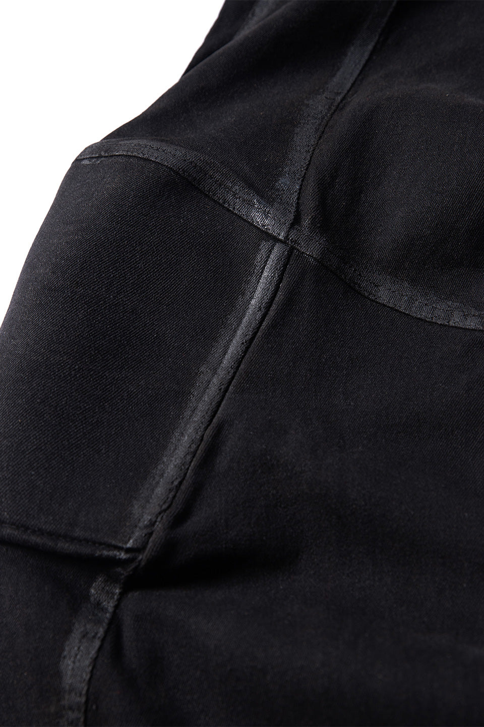 Padded Flared Denim Pants