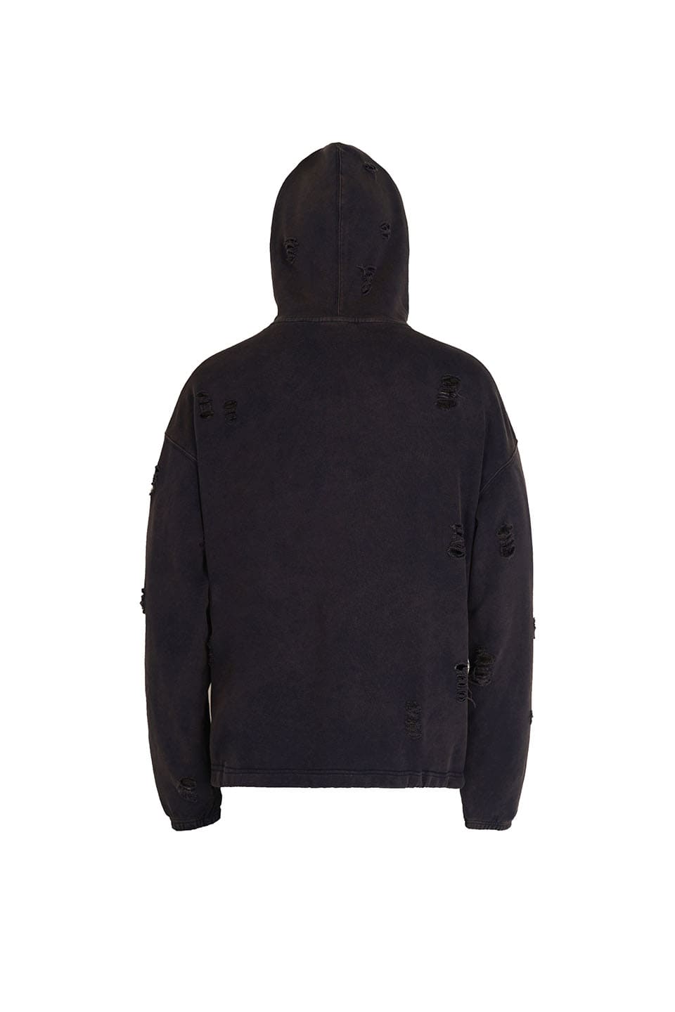 Cobweb Collage Destroys Washed Hoodie