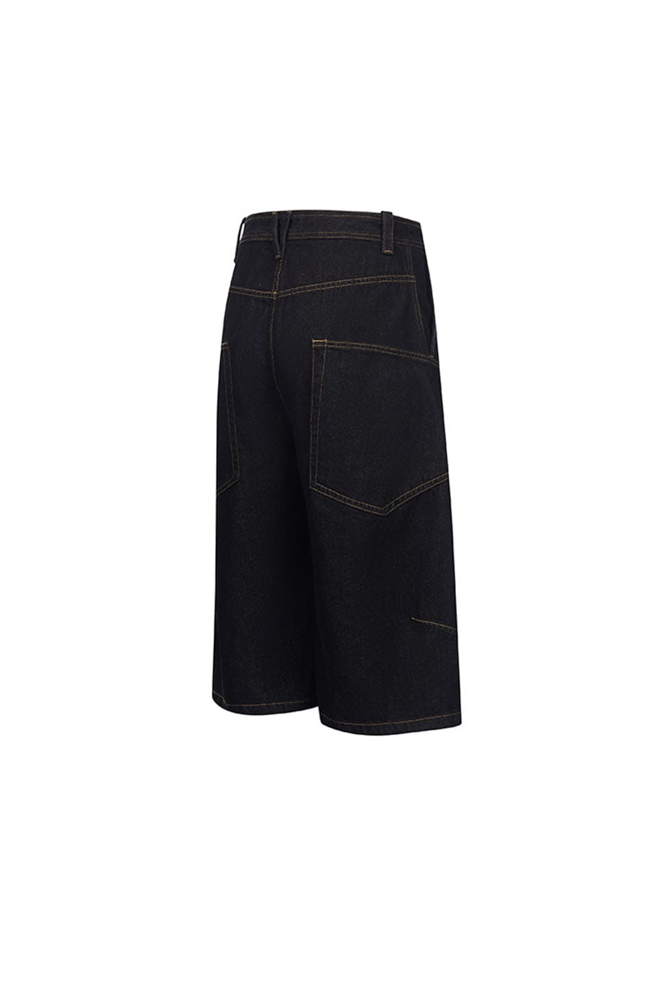 Patch Pocket Denim Cropped Pants