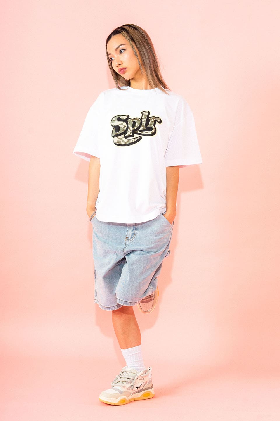 Digital Camo Baseball Logo Tee