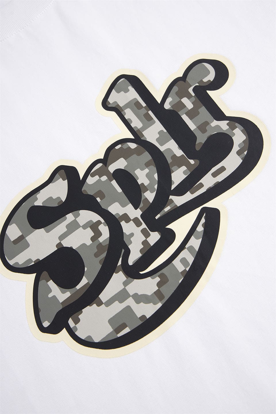 Digital Camo Baseball Logo Tee