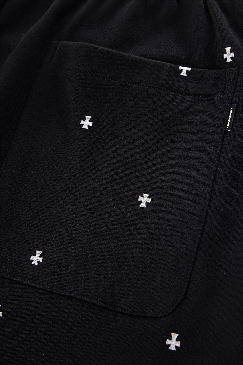 Tiny Cross Glitter Baggy Sweat Shorts