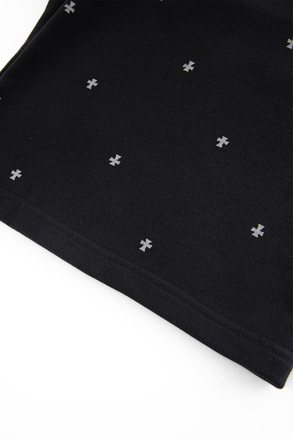 Tiny Cross Glitter Baggy Sweat Shorts