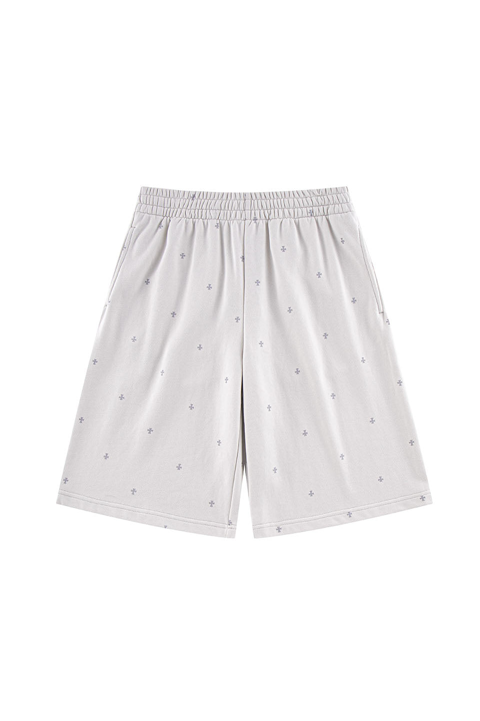 Tiny Cross Glitter Baggy Sweat Shorts