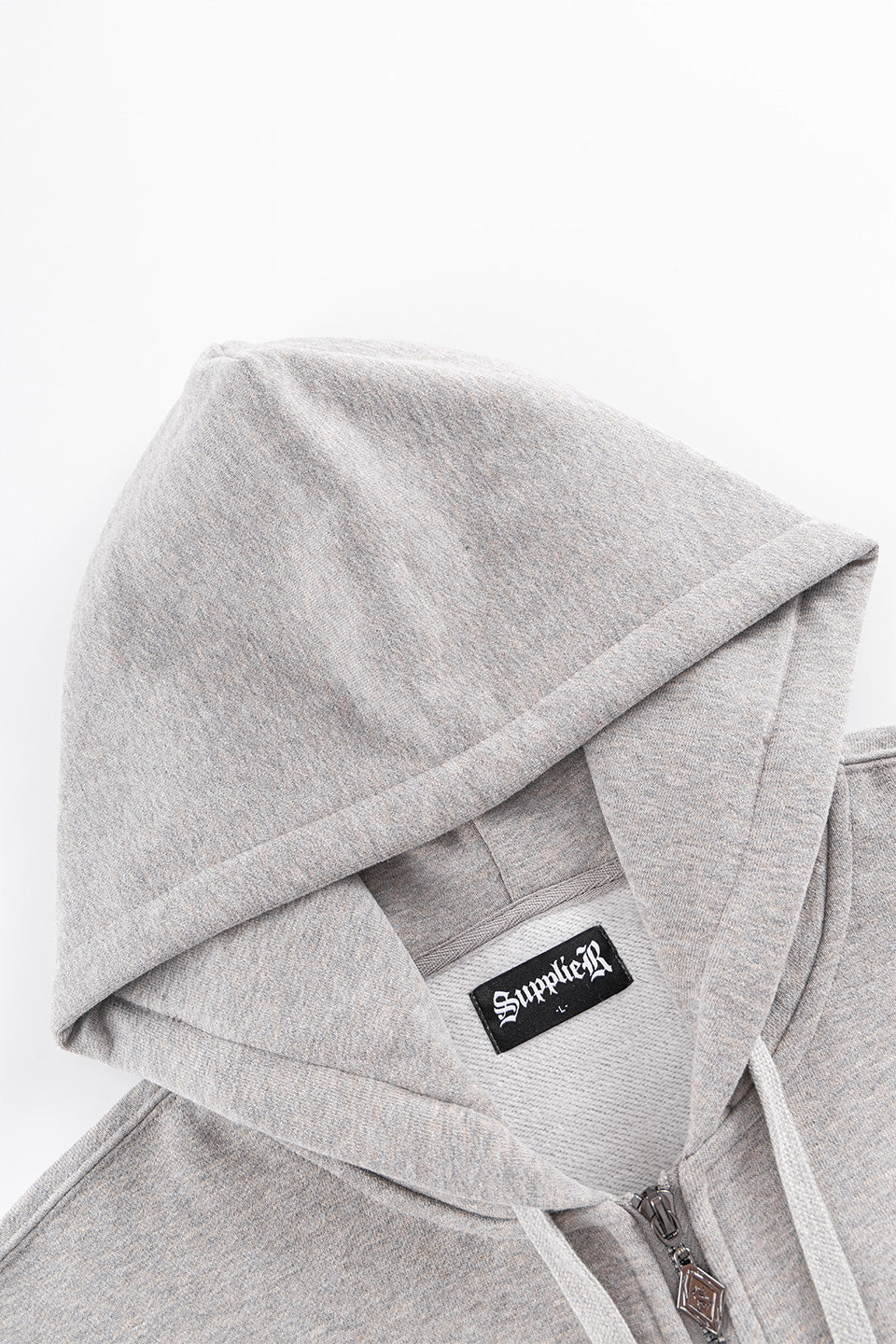 【予約商品】Rhinestone Cross Sleeve Zip Hoodie【11月中旬~下旬お届け】